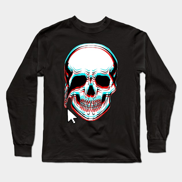 Skull Long Sleeve T-Shirt by BSKR